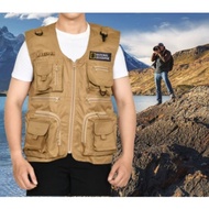 Rompi Vest NatGeo National Geographic Fotografer Adventure Cargo Outer