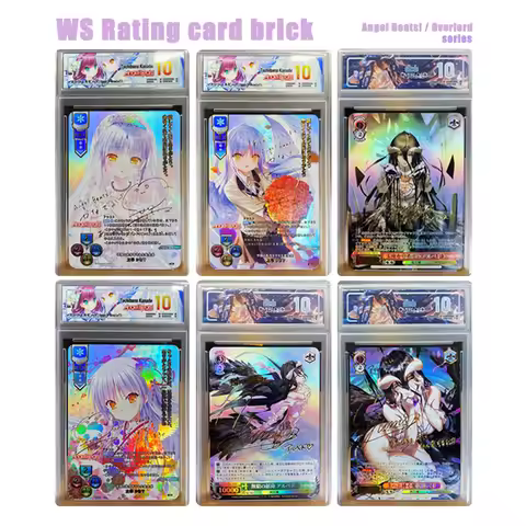 Diy Homemade Weiss Schwarz Angel Beats! Tachibana Kanade Overlord albedo Rating Card Brick Collectio