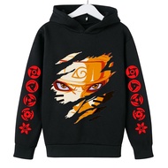 Boys Anime Manga Naruto Print Hoodies Baby Long Sleeves Tops Autumn Clothing Pullovers Toddler 3D Print Sweatshirt Children Clothes