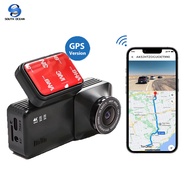 FHD 4k dashcam Front and back car Camera dual lens recorder night vision Auto cycle video with GPS