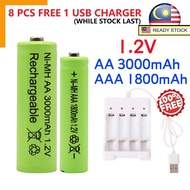 ModernNest AA 3800mAh AAA 1800mAh 1.2V NiMH Rechargeable Battery Pengecas