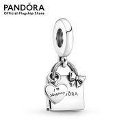 Pandora Silver Pandora shopping bag sterling silver dangle เครื่องประดับ จี้ชาร์ม ชาร์มกวางคริสต์มาส ชาร์มเงิน เงิน ชาร์มสร้อย