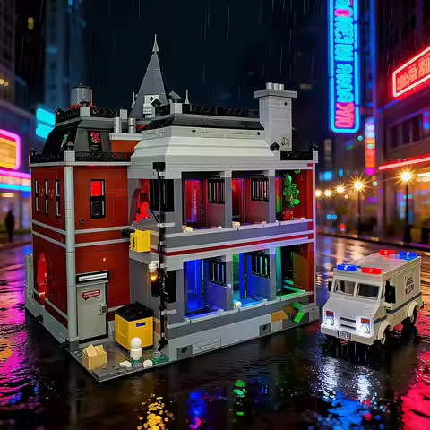 BRIXSPARK LED Lighting Kit for Lego 76300, USB DIY Light Set For Asylum MOC Building Blocks, Bricks