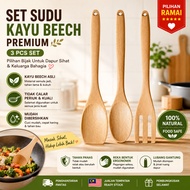 IKEA RORT Solid Wood Garpu Sudu Wok Spatula Wok Pan Spoon Salad Ford