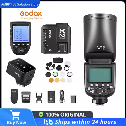 Godox V1 Pro V1Pro V1-C V1-N V1-S V1-F TTL Li-ion Round Head Camera Flash Wireless Speedlight For Ca