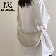 LouisWill Bag Shoulder Crossbody Bag Dumpling Bag Sling Bag Large Capacity Bag Fashion Lightweight B