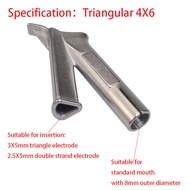5mm/8mm Speed Welding Nozzle Round/Triangular Welding Tip For Plastic Vinyl Welder 1pc 7X8 8X9 4X6 5