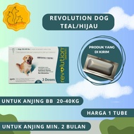 SETIALARIS STORE Revolution Teal Obat Tetes Kutu Anjing 40,1 - 85 lbs / 20 - 40 kg