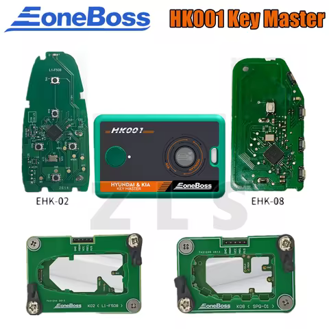 EoneBoss HK001 for Hyundai & Kia Key Master Premium Set with 2PCS Smart Key PCBs (EHK-02 & EHK-08) a