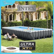 🔥Intex Ultra Xtr Frame Premium Swimming Pool  Kolam Renang Besi Steel Petak Family Pool Rectangular 