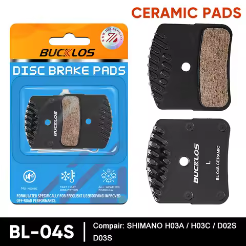 BUCKLOS BL-04S Bike Brake Pads Ceramic MTB Hydraulic Brake Pad MTB Road Bike Disk Brake Pad Part For
