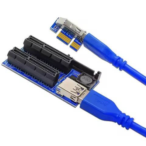 H1111Z Computer Cables Connectors PCI Express Extension Cable PCI-E Riser USB 3.0 Cable PCIE Riser U