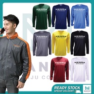 KERRY express baju long sleeve  rider uniform express shirt berkolar frontliner courier penghantar s