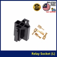 Relay Socket [L] for 30A Relay 4/5 Pin set 6.3mm Auto Vehicle Relay Socket Holder