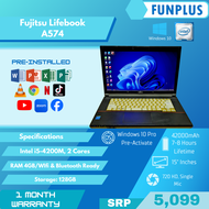 Fujitsu LIfebook A574 | Laptop | 128GB Storage | 4GB RAM | For Online Class and Office use | Prelove