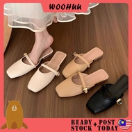 READY STOCK WOOHUU Women Sandal Flat Kasut Wanita Shoes Perempuan