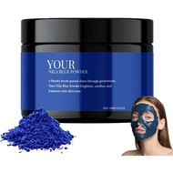100g Indigo Powder, Natural Copper Peptide Blue Nila Powder for Face & Hair Care, Hydrating & Soothi