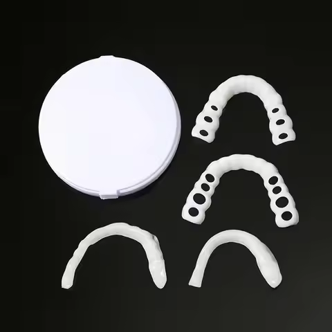 False Tooth Cover Perfect Fit Teeth Whitening Snap On Silicone Smile Veneers Teeth Dentaduras Flexib