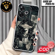 XIAOMI Case poco F6 - XIAOMI Casing poco F6 Motif (COLAB) - Premium Fourside Softcase - TransparentB