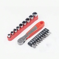 1pc Multi-Function Snowflake Wrench, Portable Hexagon & Octagon 19-In-1 Steel Socket, Outdoor EDC To
