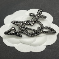 High quality Empress Dowager Cixi brooch planet shape pin buckle hollow personality clothing collar 