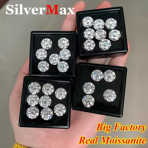 Wholesale 0.7-20mm Full Size Loose Moissanite Diamond Stones D Color VVS1 1ct Small Size Lab Grown M