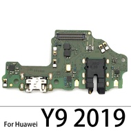 ช่องเสียบสายชาร์จ USB สายชาร์จบอร์ดสายยืดหยุ่นสำหรับ Huawei Y6P 2020 Y7 2019 Y9 2019