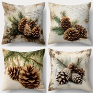 1PC/4 PCS Set Sofa Printed Pillowcase 45*45cm(excluding Pillow)