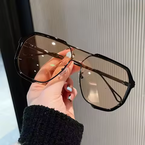 2026 New Oversized Sunglasses Women Unique One Piece Fashion Sunglasses For Men UV400 Punk Glasses T