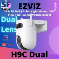 Ezviz H9C Dual Lens (3MP + 3MP) 2K Waterproof Pan/Tilt Two Way Talk Color Night Vision Outdoor Secur