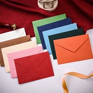 5 Pcs Vintage Woodcut  Envelopes with Thickness Paper for Greeting Cards & Letters