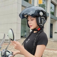 [Express] Falcon Motorcycle Helmet F17 Glossy Black with High Quality Earmuffs
