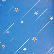 Wall Paper FallBINTANG biru 4m to 5m x 45cm