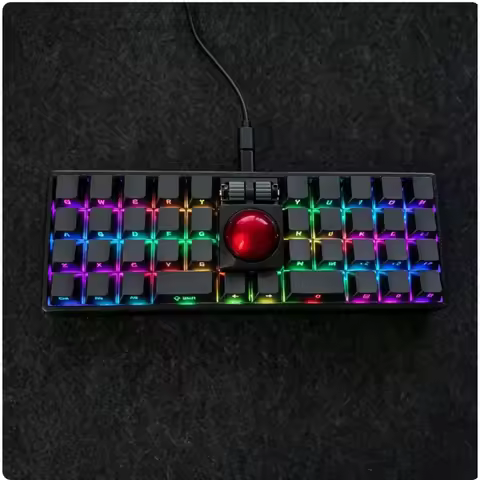 Customized 40 Ball Wired Mechanical Keyboard PMW3360 RP2040 Supports Small Bottle Single-mode Keyboa