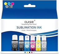 635ML Sublimation Ink for Epson Ecotank ET-8550 ET-8500 Printer, Sublimation Inks for Wide Format Supertank Printer, Ink for Heat Transfer Printers on T-Shirt (135ML*Photo Black,100ML*C/Y/M/GY/BK)