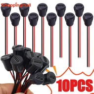 Fast Charging Type-C Female Connectors - Universal Car Charging Port With Card Buckle - 5V 3A Waterp