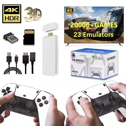 M15 4K Game Stick Mini Video Game Consoles Retro Handheld 20000 Games Player HD Video Game Stick 2.4