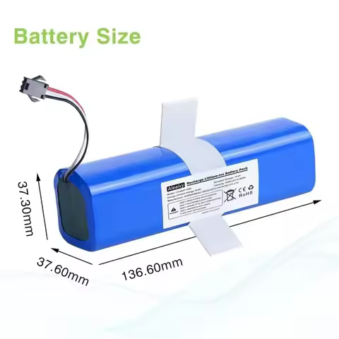 Rechargeable Battery 14.4V 12800mAh For XiaoMi Lydsto R1,Viomi S9,Proscenic M7 Pro,Lenovo LR1 Replac