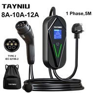 【Local delivery】TAYNIU Type 2 EV Charger 16A 3.5Kw Portable Electric Car Charger With 3.5M/5M EV Cha