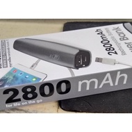 EL แบตสำรอง PowerBank ฺฺPower bank 2800 mAh BLL สีเทา กระทัดรัด แบตเตอรี่สำรอง Power Bank  Powerbank พาวเวอร์แบงค์