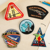 Embroidered Cloth Stickers Clothing Accessories Aviation Planet Astronaut Cloth Badge DIY Patch Embr