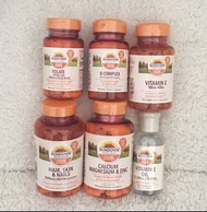 USA Sundown Vitamin B Complex Folate Vitamin E Calcium Magnesium Zinc Valerian Root  Supplement