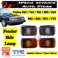 Volvo 240 / 740 / 760 / 850 / 940 / 960 / S40 / S70 / V70 Fender Side Signal Lamp New Lampu Mudguard