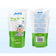 FS RM0 SM ONLY [ Sabun Mandi Baby / Sabun Budak ] Anakku Head to Toe Extra Mild refill 600g