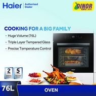 HAIER 76L 60cm Stainless Steel Oven 10+1 Multi Function Triple Layer Glass HO-XT10B
