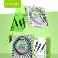 BAVIN Aux-21 Earphone Microphone Audio Cable 3.5mm Universal