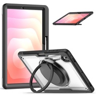 Suitable for Samsung Tab S37 37cm Tablet Protective Case A9+Rotating Bracket Transparent Shock-resis
