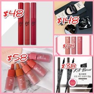 Clio 唇膏 唇釉 眉筆 bb cushion 粉底套裝