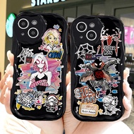 1NY 76 Casing Samsung Galaxy S24 S23 Ultra S22 Plus S21 S20 FE 5G A11 A50 A30S A50S A10S A20S A20 A30 A31 A51 A71 A21S A02S A03S M11 Cute Spider-man Gwen Couple Phone Case