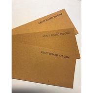 Kraft Board/Card/Paper / Brown Card / Kertas Kraf Warna Coklat / A4 / A3 (175gsm / 250gsm / 300gsm) 